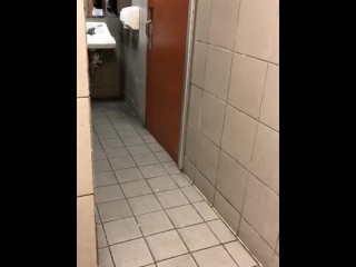 Twink busting in public bathroom