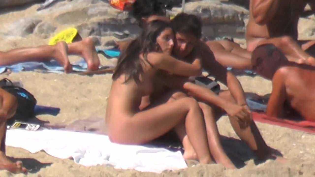 naked brunette long hair sunbathing pussy ass