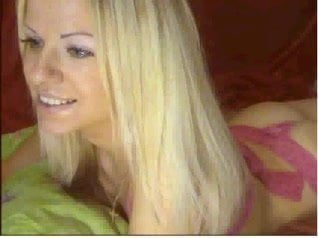 Blonde russian girl show webcam
