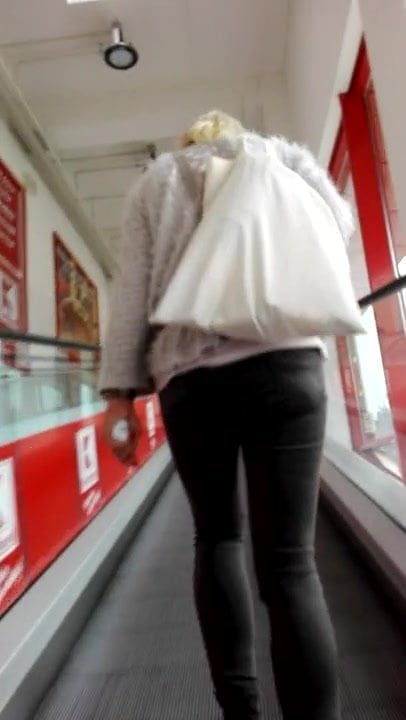 Follow woman to supermarket