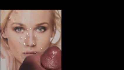 Diane Kruger gets a facial tribute cum pic