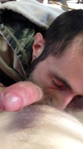 Friend blows me and I cum in his mouth