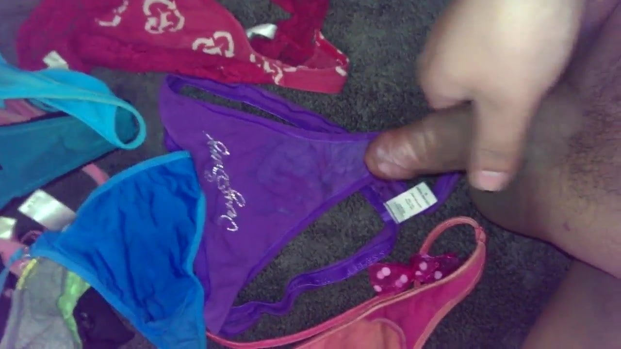 cum on nieces purple vs thong panty
