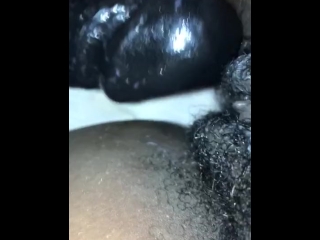 Teaser - Full Video Available me shoving a 9 in dildo in my hairy pussy