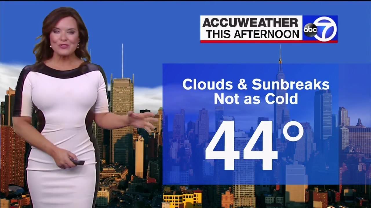 Amy Freeze in Leather Dress