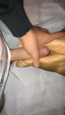 footjob from a just eighteen girl met at work (SIZE 39)