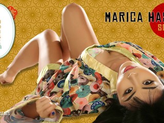 VRHUSH Asian beauty Marica Hase masturbating
