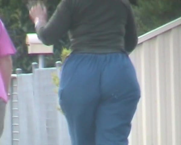 Pear Mature Walking And Jiggling With  A Deep Wedgie VPL