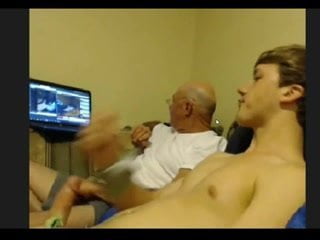 YOUNG STRAIGHT GUY STROKING WITH OLDER GUY