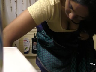 South Indian Maid Cleaning And Showering (Hidden Camera)