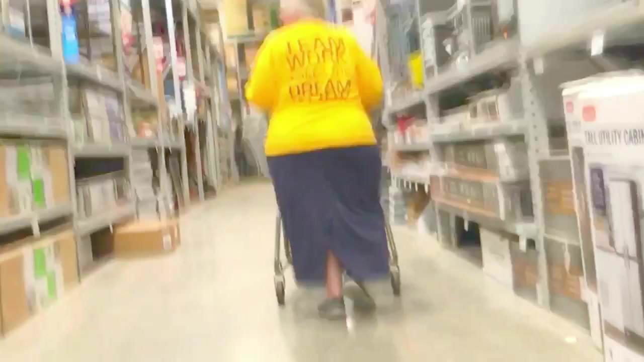 Huge granny hips
