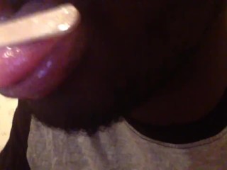 My tongue drooling full video...