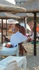 Blowjob on the  Bulgarian beach!