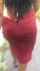 Jiggly Booty in a Red Dress