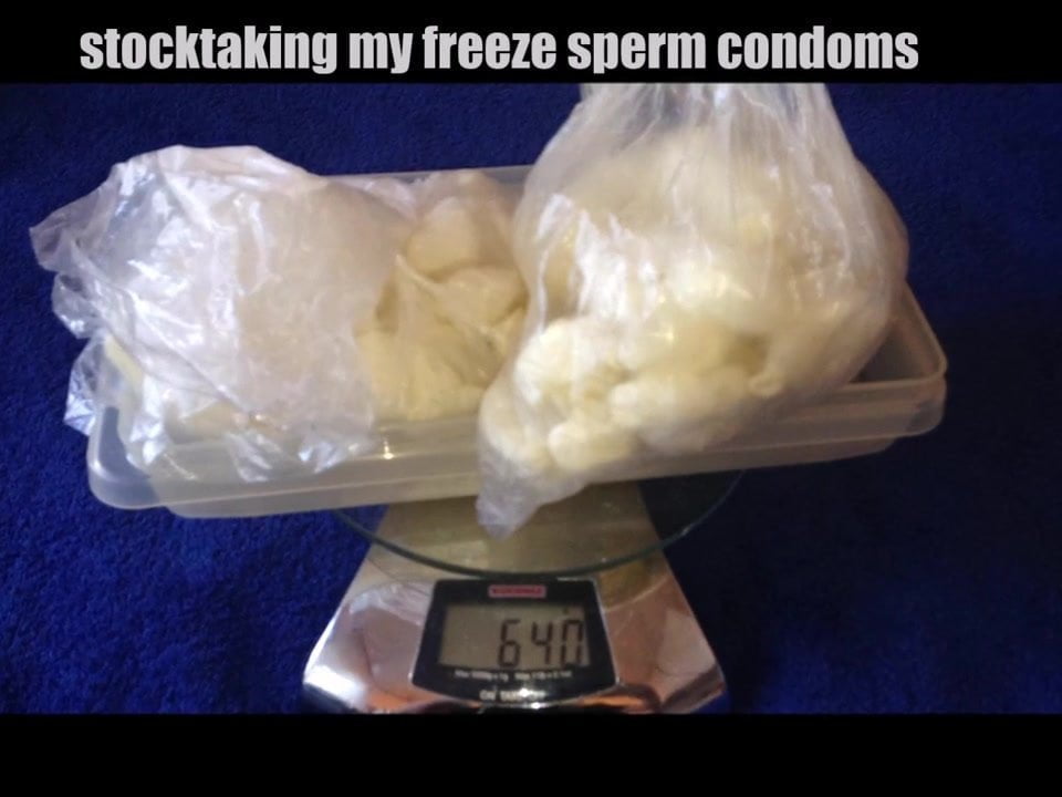 stocktaking my freeze sperm condom collection