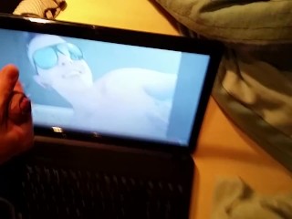 Cumming on my Laptop