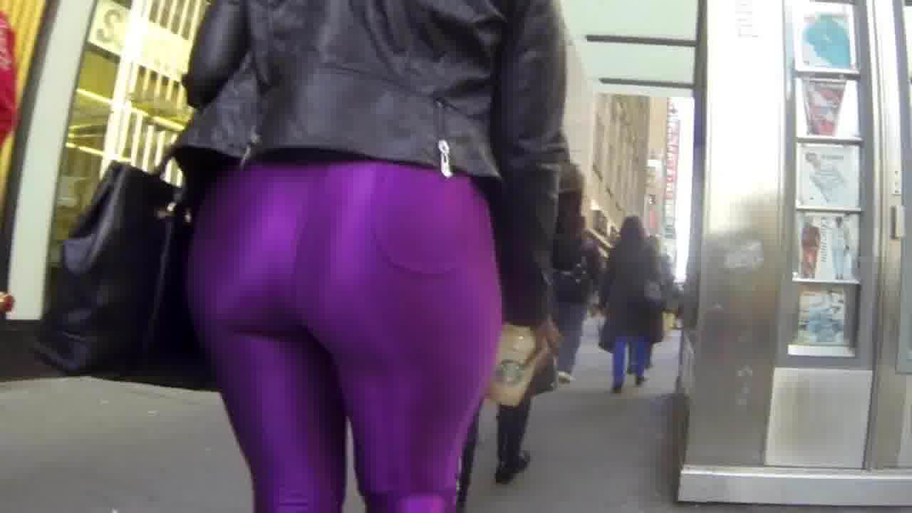 Fat big ass in tight spandex black girl