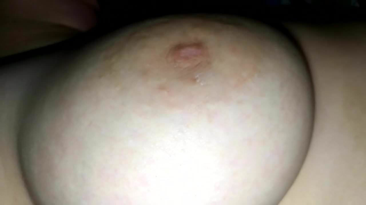 Closeup of Young Wife Nipple