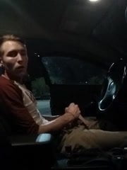 Caught jerking, dude get fucked in mall parking lot 