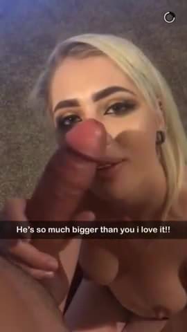 Hot cuckold blowjob snapchat video