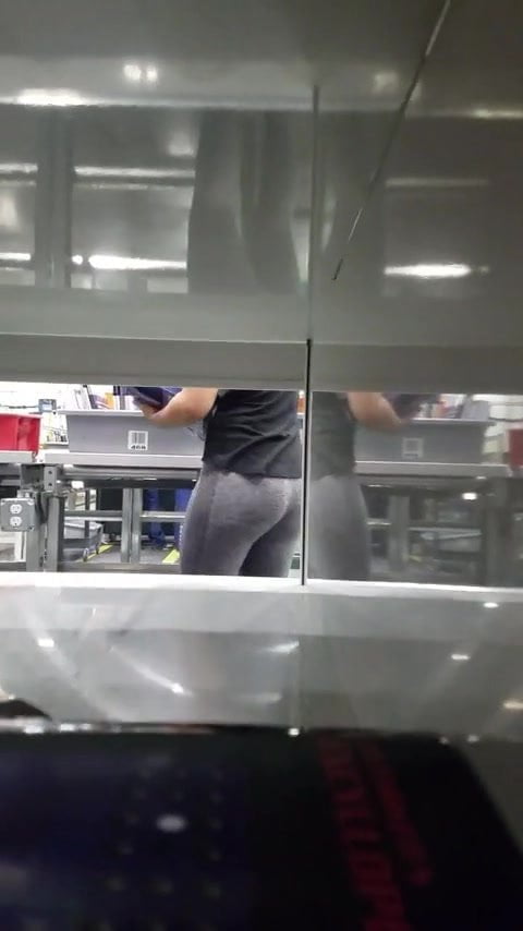 Candid ass at work