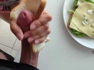 CUM ON MY CHEESE SANDWICH | my meal need protein | MAYO is FINISH STEP SISTER MILKS ME | FOOD PLAY
