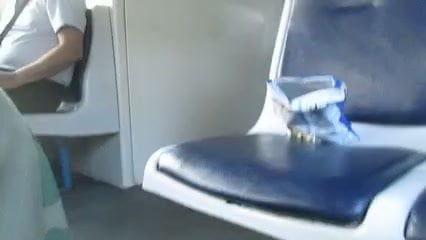 Flashing stockings in a train