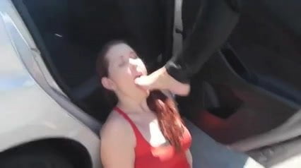 LesbianFootWorship Outdoor Mistress Uses SlaveGirl In Public