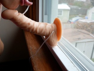 Hello Neighbor! JOI in the Window with multiple orgasms and cumshot