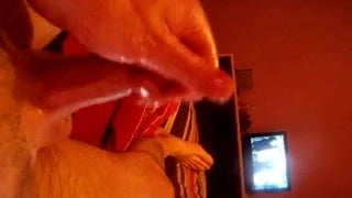 My cum hits the lens while wanking cock!