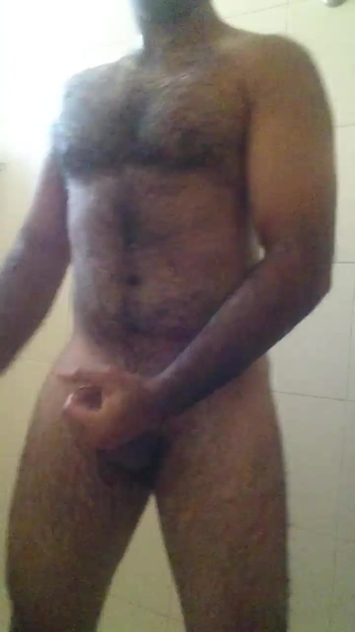 Naked Indian fat cock in shower 