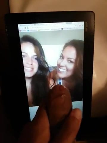  tribute for angiebutt7 and her girlfriend cum slapping 