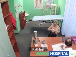 FakeHospital Hot blonde loves the doctors muscles and smooth talking charm