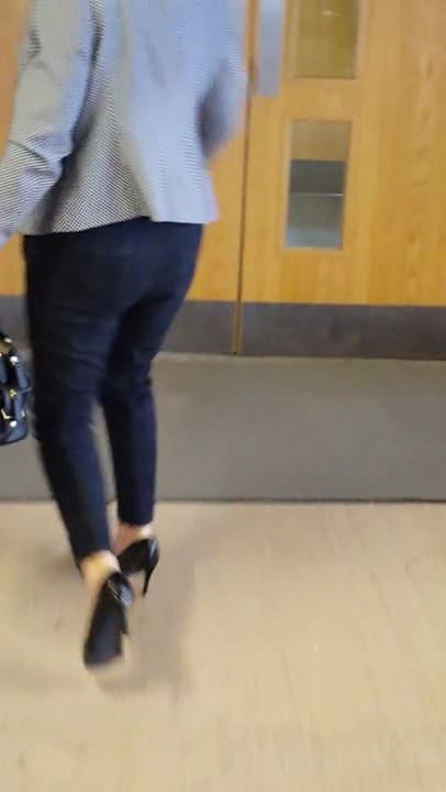 Office worker sexy walk