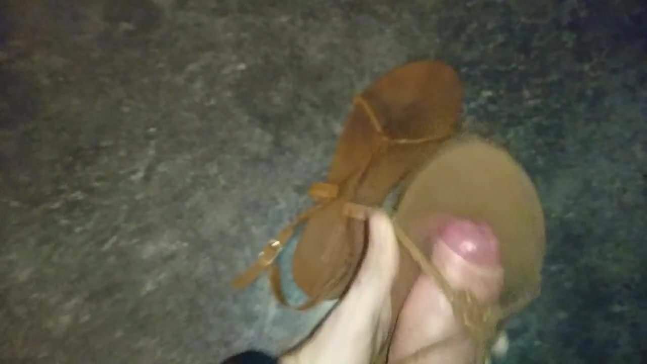 Cum on sweet brown summer sandals