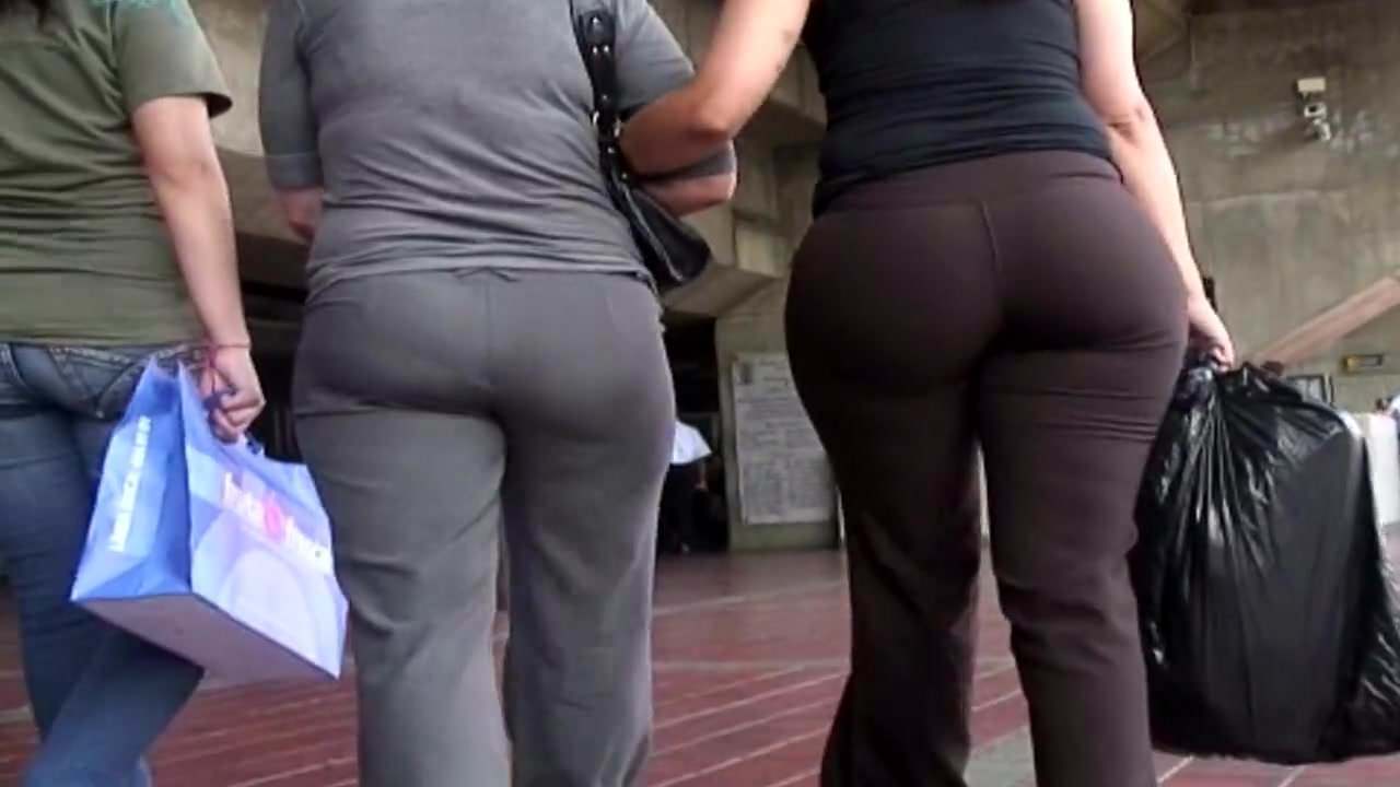 Candid ass in pants milfs