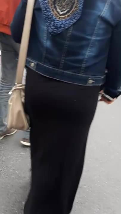 Turkish Hijabi Bitch ASS walking