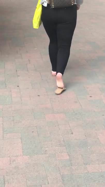 Big Booty PAWG caught walking super thick candid