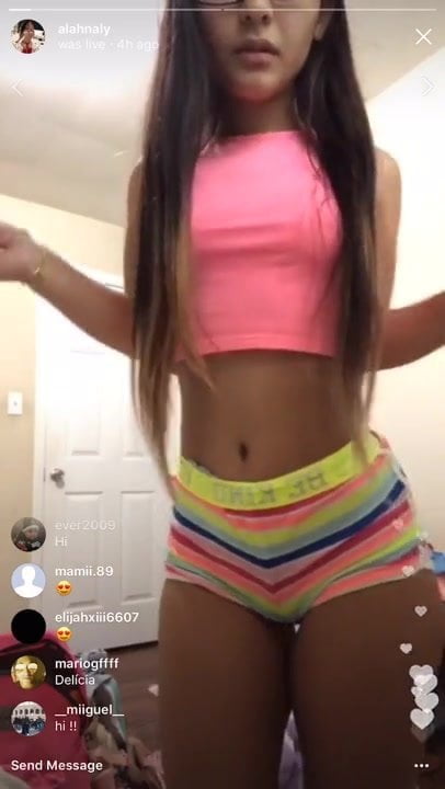 Alahny Ly dancing on webcam
