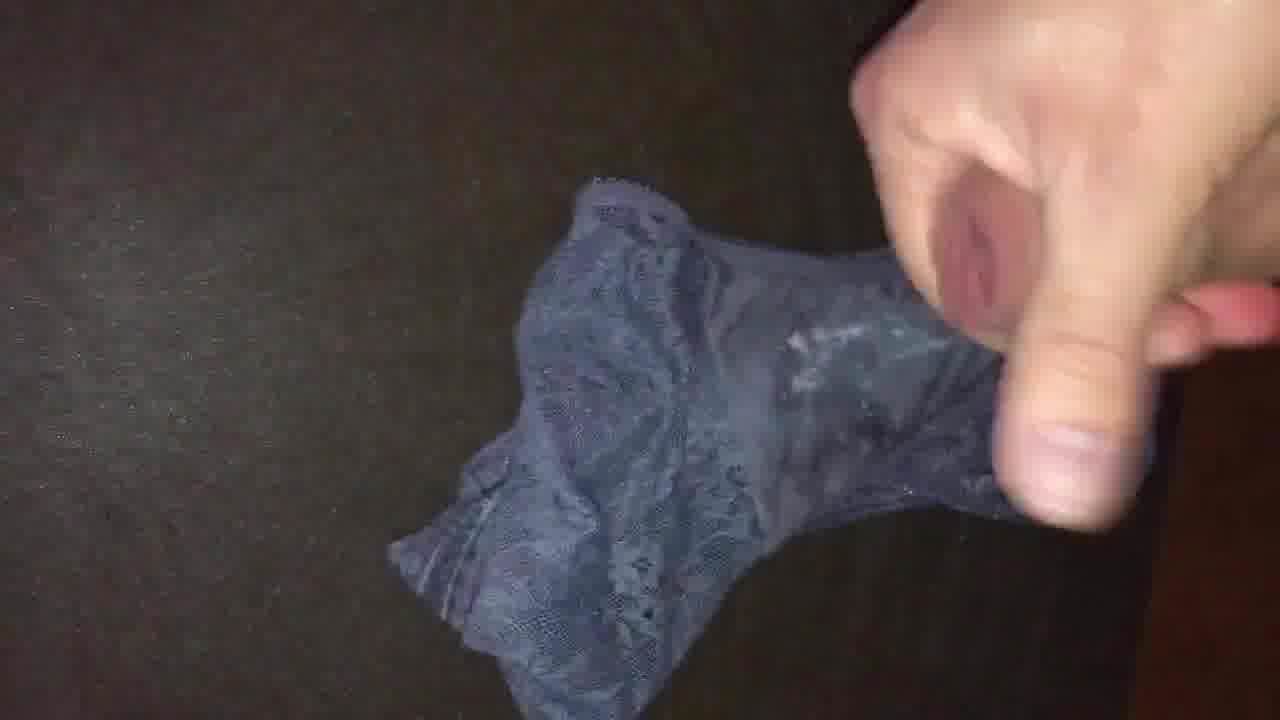 Dirty panty cum