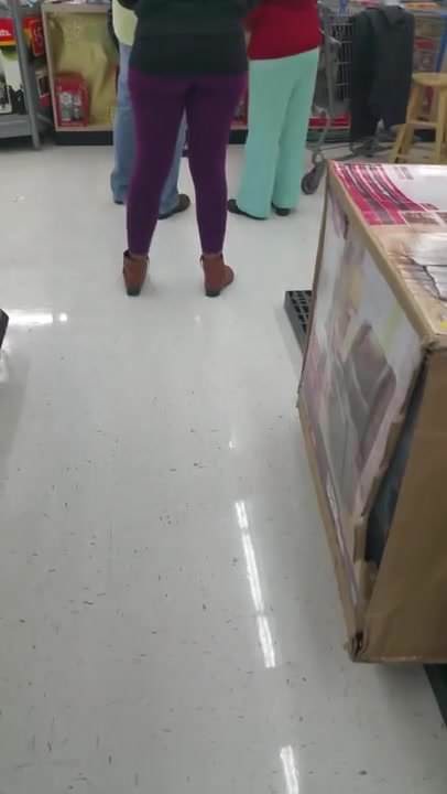 nice ass in purple tights