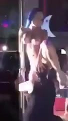 Latina stripper gets her pussy eaten on stage