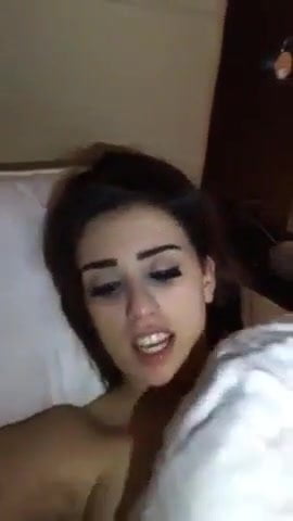 Arab girl naked on bed