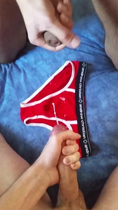 berlin twinks cum on underwear after jerking off