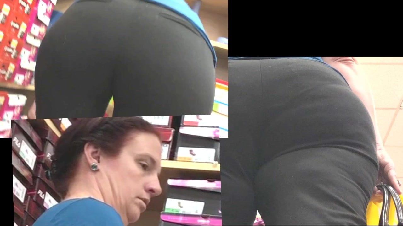 Grown Mature PAWG Redhead VPL BEND OVER and UP SHOT 