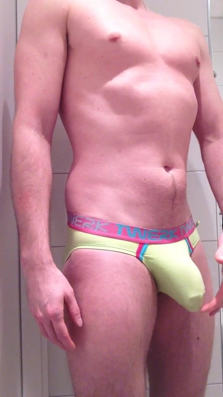 Mr Holmes wearing Andrew Christian brief