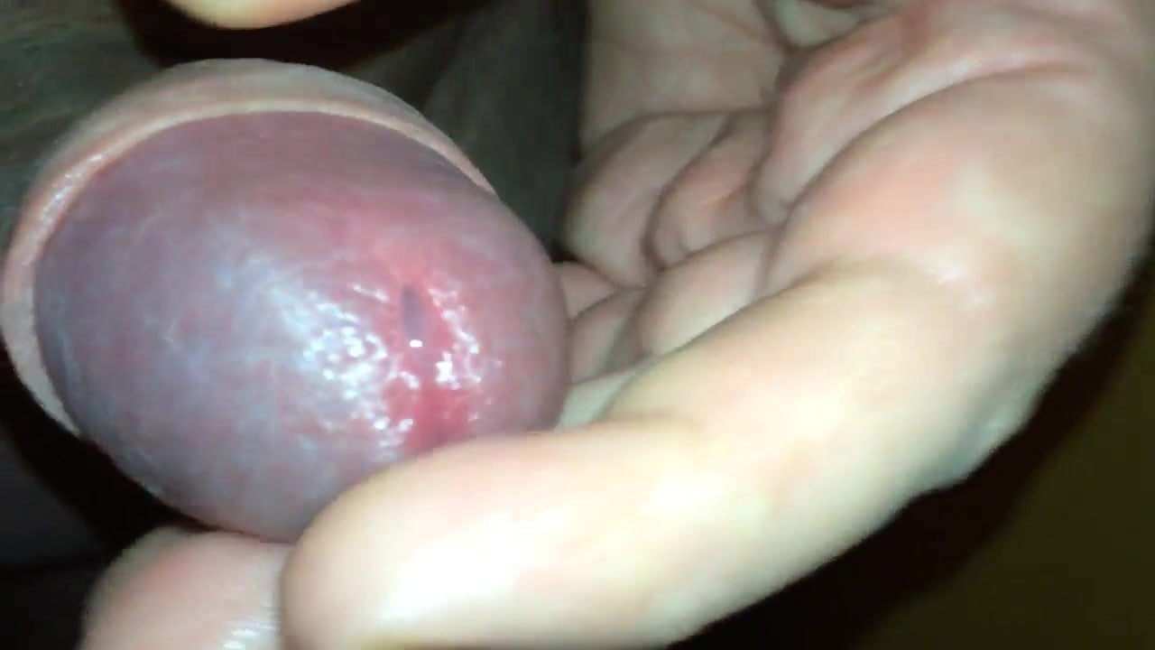 Closeup of my cockhead and cumming a little 29.12.2015