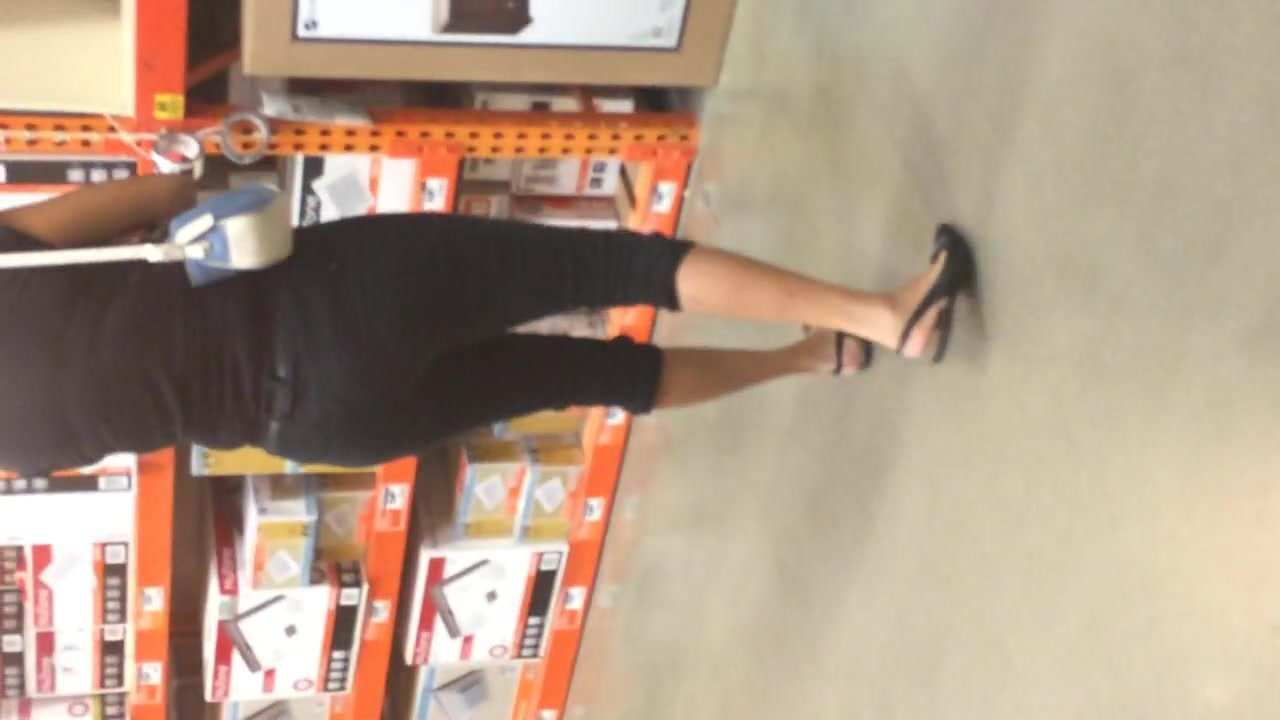 Granny at Home Depot with nice figure 2