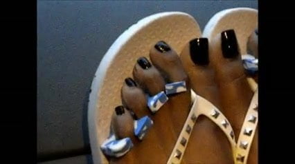 Black Girl Black Toenails