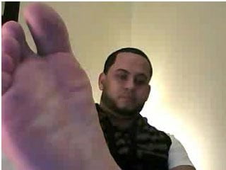 Straight guys feet on webcam #263